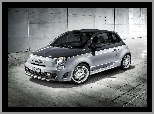 Abarth, Grafika, Czarny, 500